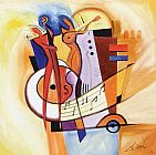 Famous Jazz Paintings - Jazz on the Square